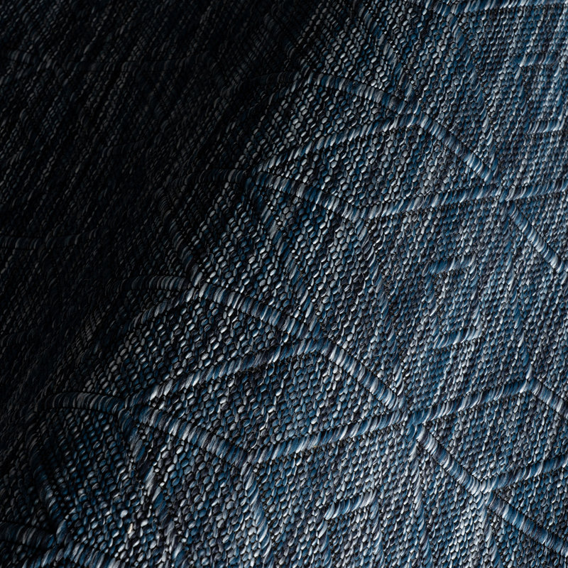  Cirelia Indoor/Outdoor Trellis Area Rug, Dark Blue, Rectangle 7'6'' x 9'6''