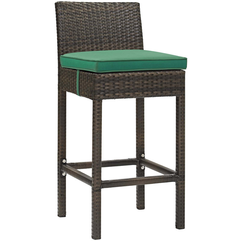Ensemble de 4 tabourets de bar Conduit, Brun, Vert