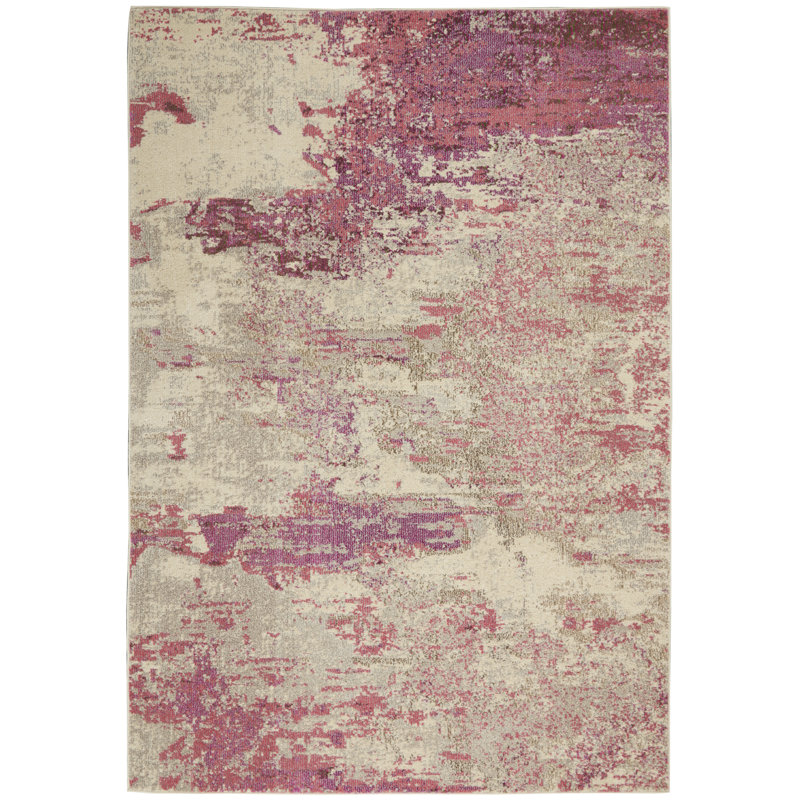 Tapis ivoire moderne Enoch, Rectangle 3 pi 11 po x 5 pi 11 po