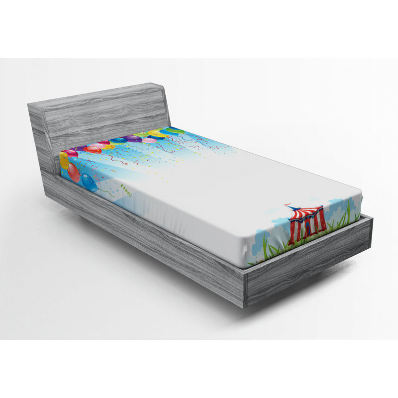 Circus Microfiber Fitted Sheet, Twin XL Fitted Sheet
