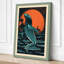 Whale Breaching Sun Coastal - Wrapped Canvas-256731946-256731951