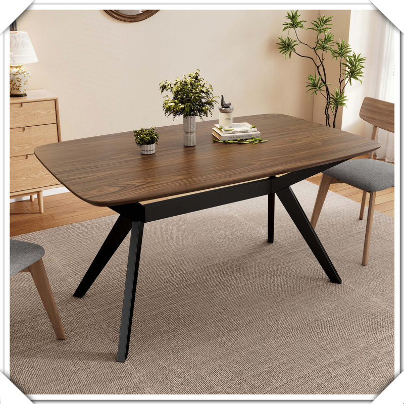 Walnut Wood Dining Table Sturdy Durable Stylish Practical