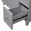 Meuble-lavabo 36 po avec lavabo en céramique, portes à fermeture douce, 2 tiroirs double couche et 2 tiroirs standard, tablette réglable-115688528