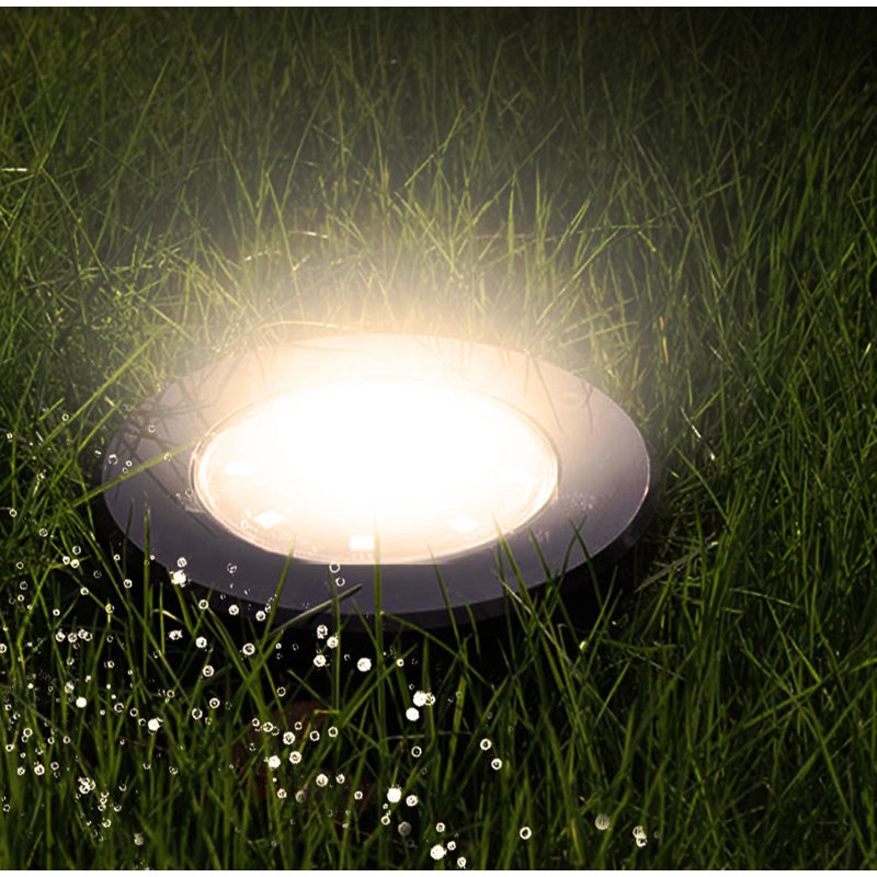 Black Solar Powered Pathway Light, Warm White