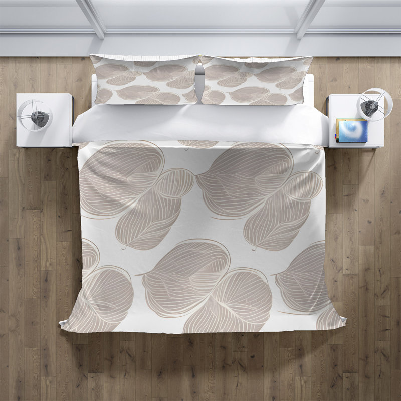 Polyester Abstract Duvet Cover, King Duvet Cover + 2 King Shams