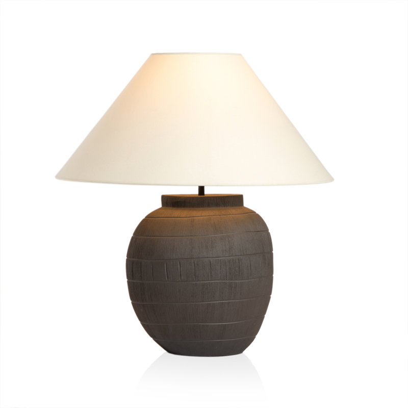 Lampe de table en céramique, Ivoire