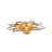 Kurt Adler 5-Point Multi-Layered Illuminated Capiz Shell Star for Indoor Christmas Treetop, Gold, 11.75"