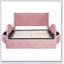 Upholstered Platform Bed Storage Velvet Bed With Wingback Headboard And 1 Big Drawer,2 Side Storage Stool-398041174