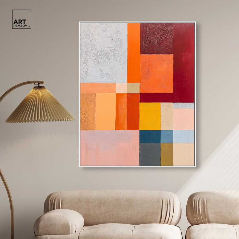 "Vibrant Repose II", reproduction murale sur toile par Art Remedy, cadre noir, 24 x 30, H 31 po x l 25 po, Structure noire
