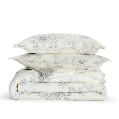 Benedictine Cotton Sateen Duvet Cover Set