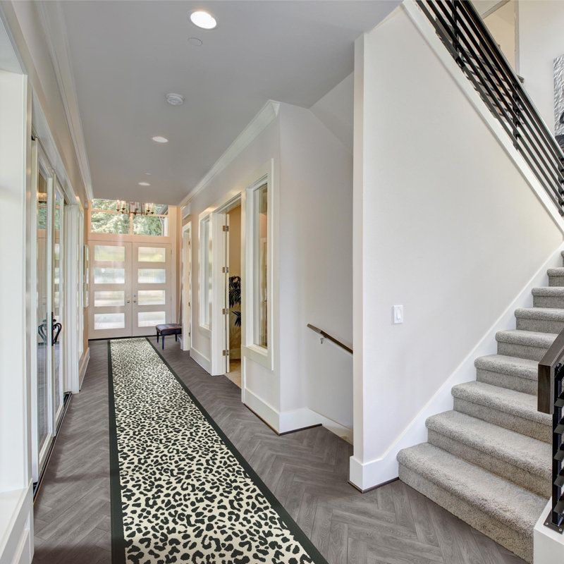 Runner Animal Print Area Rug, Runner 60 x 420cm