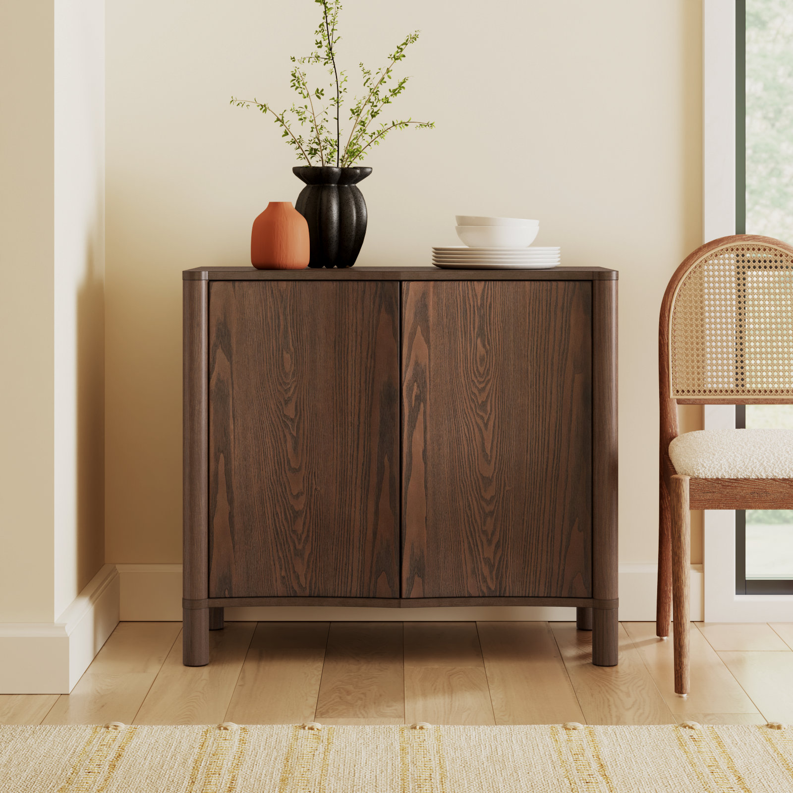 Becki Owens x Livabliss Sonador Cabinet, Brown
