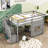Jadi Twin Wooden Loft Bed with Staircase-1373280358
