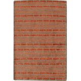 Hand-Knotted High-Quality Rust Area Rug