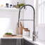 Robinet de cuisine rétractable à poignée simple avec accessoires-86831753