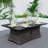 6-Seat Rectangle Fire Pit Table With Aluminum Top-786094478