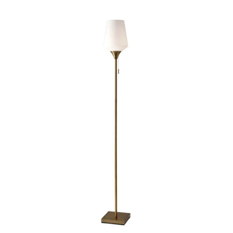 Annettie 71'' Torchiere Floor Lamp, Brass