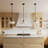 Nathania 1-Light Schoolhouse Glass Pendant -66310915