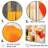 Bold orange cubic Flowers - Abstract Geometric Wall Art-97033947-97033956