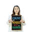 Signe en plastique «Count the Memories Not The Calories» 11 po x 17 po