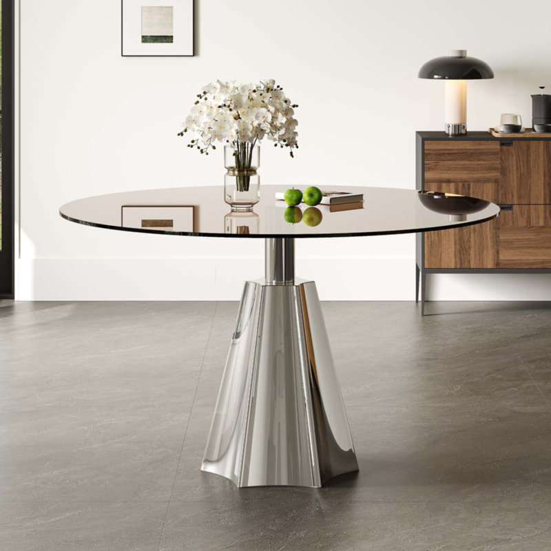 Compact 35" Round Dining Table