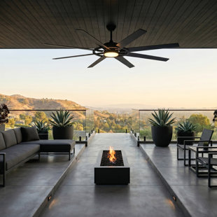72-Inch Ceiling Fan with Light,Quiet DC Motor, 3-Color-Temp