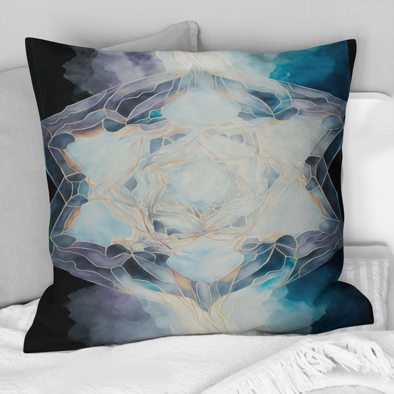 Fundamental Patterns Sacred Geometry VIII - Abstract Geometric Printed Throw Pillow