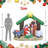 Polyester Freestanding Christmas Decoration