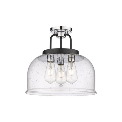 Makenzly Glass Semi Flush Mount