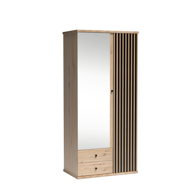 Cali Laminate Wardrobe, 213cm H x 100cm W x 60cm D