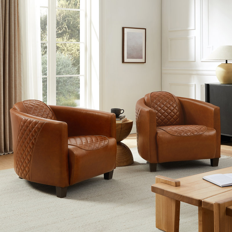 Upholstered Accent Chair, Chocolate