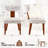 Mid Century Linen Modern Upholstered Dining Chairs Set of 2 With Wood Legs,Linen Beige-1861510221