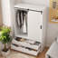 Armoire de rangement haute avec garde-robe