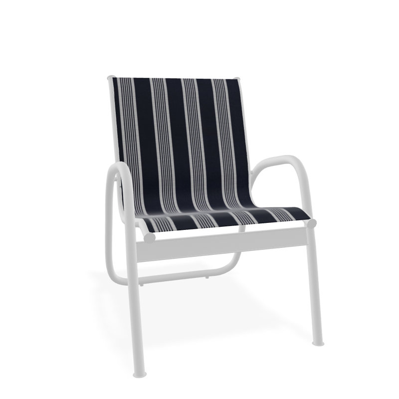 Fauteuil de patio Gardenella, Blanc texturé, Nuit