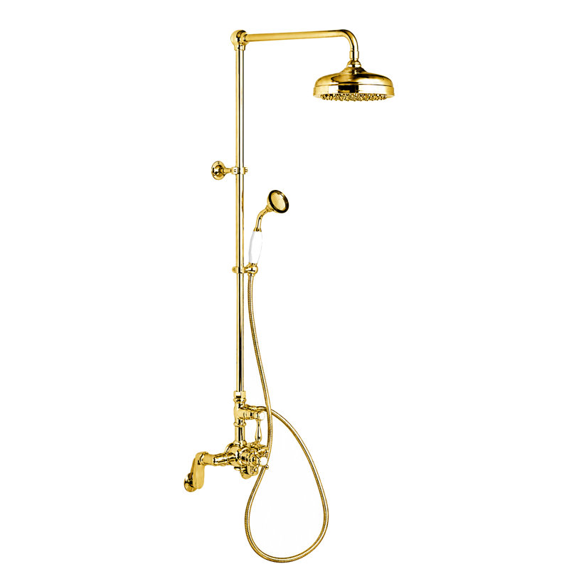 Système de douche thermostatique Sacramento, Laiton poli non laqué
