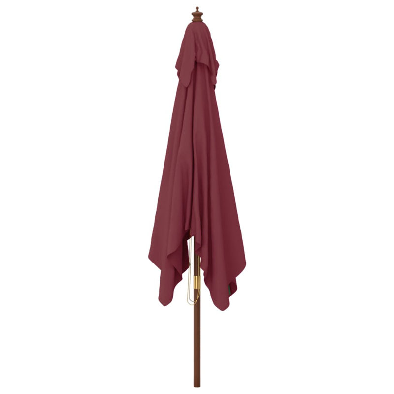 Baheerathan 300cm Market Parasol, Bordeaux Red