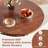 42" Wooden Kitchen Table Round Dining Table With Pedestal Base For 4-6 People