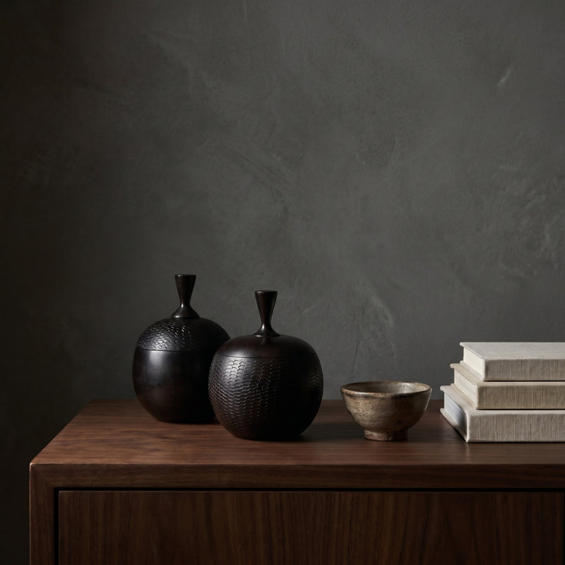 Ebony Wood Vessel - Khala Range, Style Two