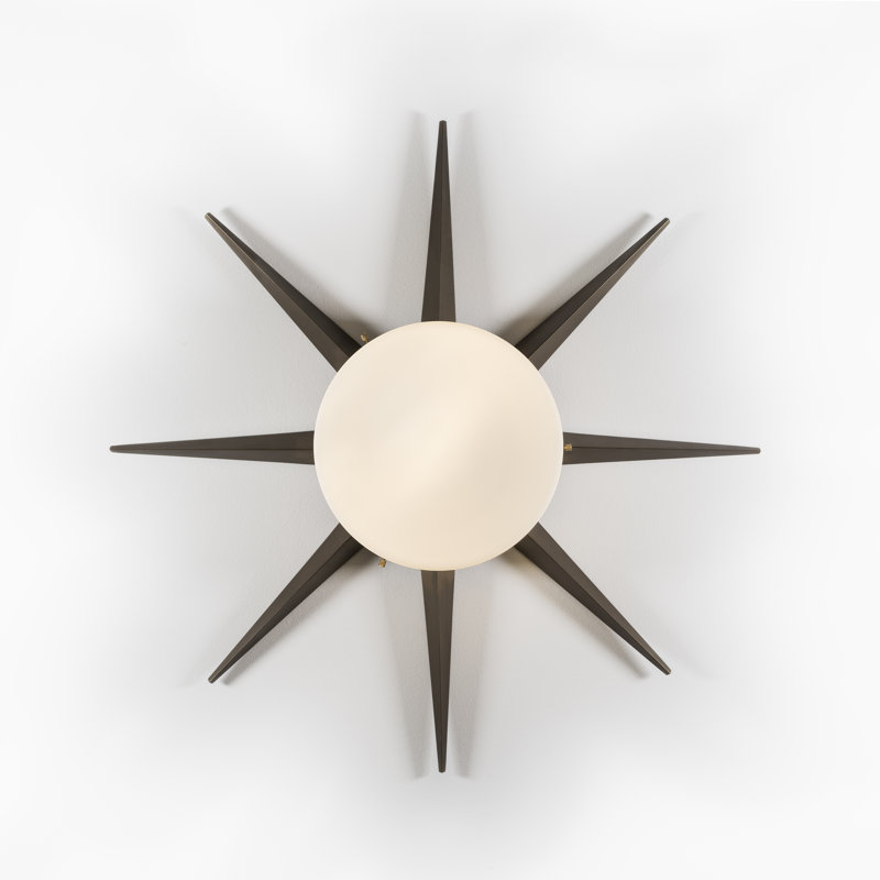 Solid Brass LED Flush Mounted Sconce