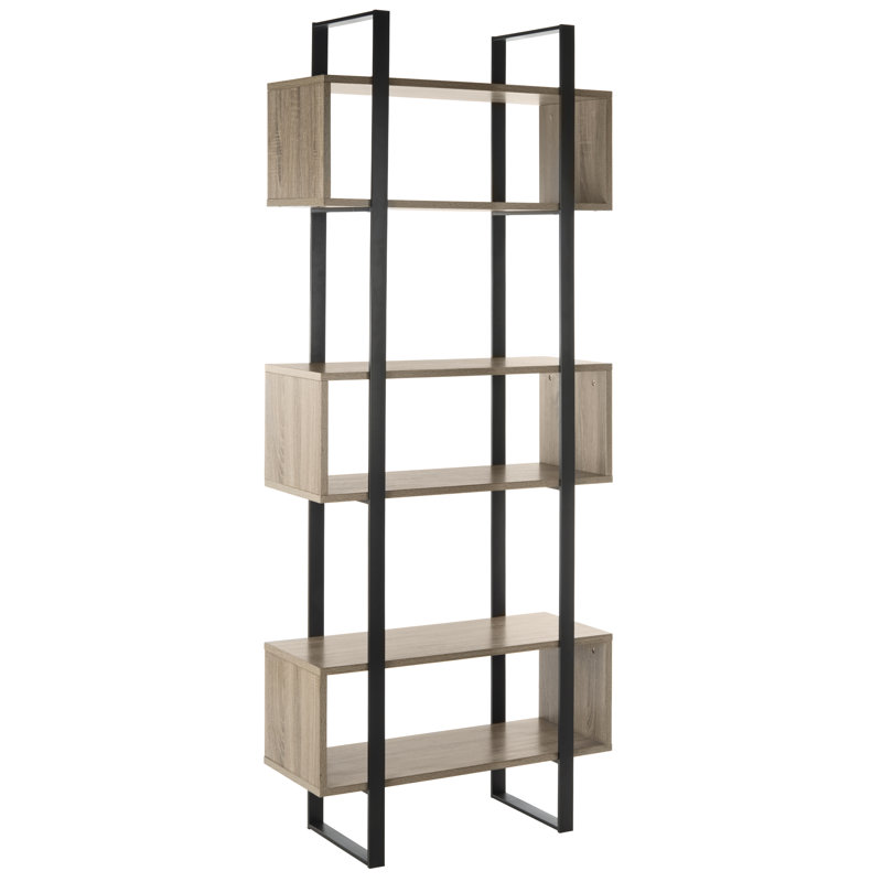 Blonde Etagere Bookcase