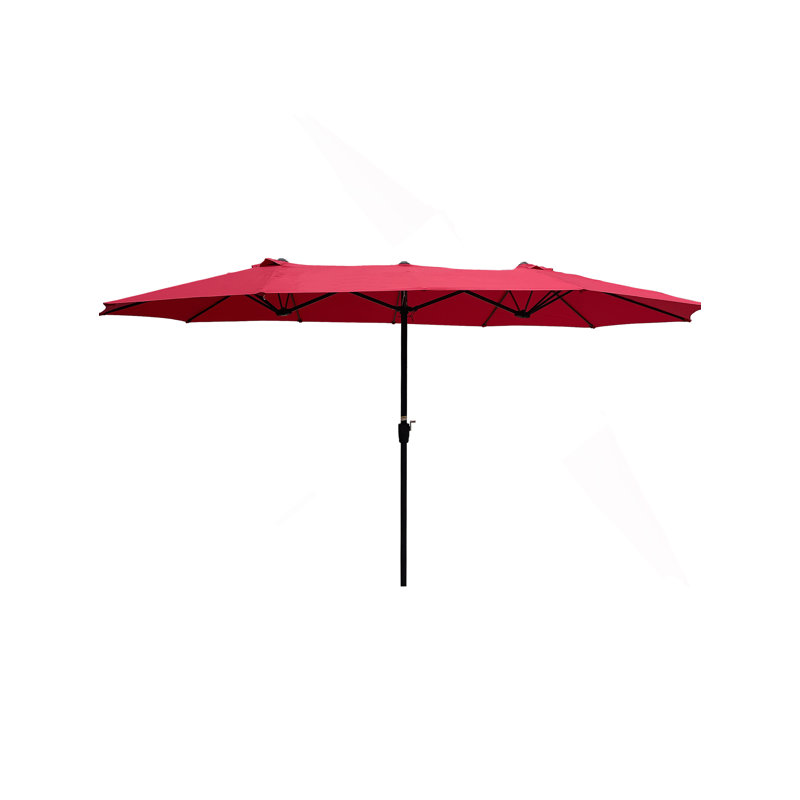 Parasol de patio à double face exceptionnel pour le plaisir et l'ombre à l'extérieur, Bourgogne