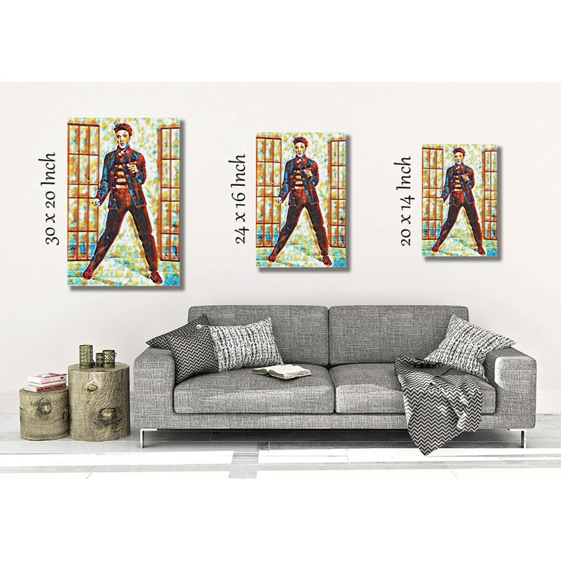 Elvis Presley Jailhouse Rock (2) Art - Wrapped Canvas, 76cm H x 50cm W