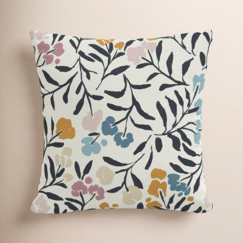 Edwards Floral Outdoor Reversible Throw Pillow, 20" x 20"