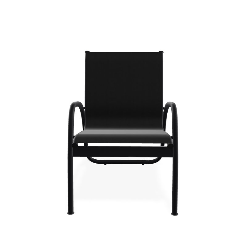 Fauteuil de patio Gardenella, Noir 5D Sunbrella®, Noir texturé