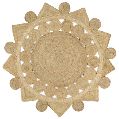 Sherley Geometric 120cm X 120cm Area Rug