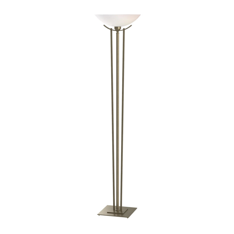 Taper 71'' Torchiere Floor Lamp, Soft Gold, Opal