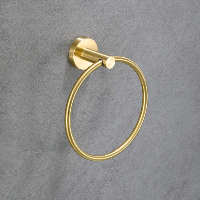 Ensemble de quincaillerie de salle de bain 5 pièces, Or brossé