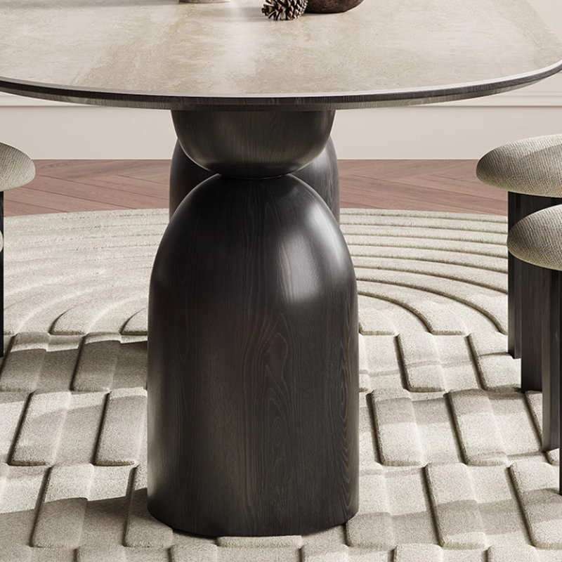Table de salle à manger moderne de style nordique, H 29,52 po x L 55,11 po x l 31,49 po