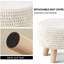 Repose-pieds Pouf, repose-pieds Boho 100% coton