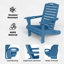 Chaises d'extérieur d'extérieur résistantes aux intempéries en PEHD pliable avec porte-gobelet-108075631